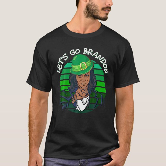 T-shirt Allez Brandon, Naughty Dr Fauci St. Patrick's D (Devant)