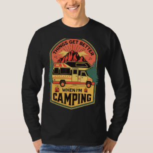 T-shirt Allez Camping Fun Graphic Rv Travel Rving