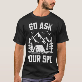 T-shirt Allez Demander À Vos Hommes De Camping De Montagne