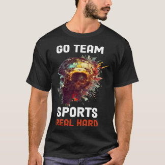 T-shirt Allez Équipe Sports Réels Durs 8