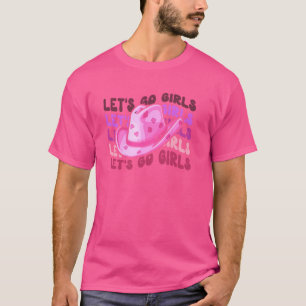 T-shirt Allez Filles Cowgirl Bachelorette Fête Tee Hen