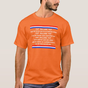 T-shirt Allez Hollande Allez Pays-Bas Orange Supporter de 