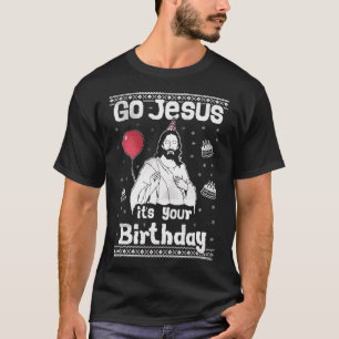 T-shirt Allez, Jésus, c'est votre vilain pull de Noël