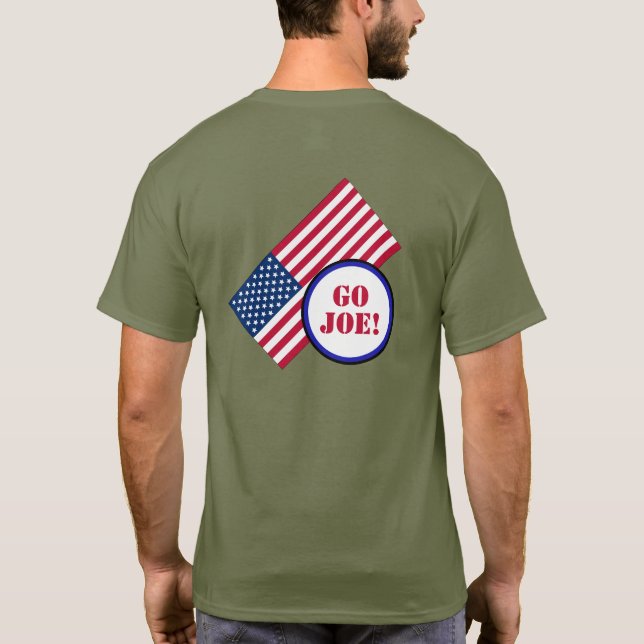 T-shirt Allez Joe ! Drapeau américain Biden (Dos)