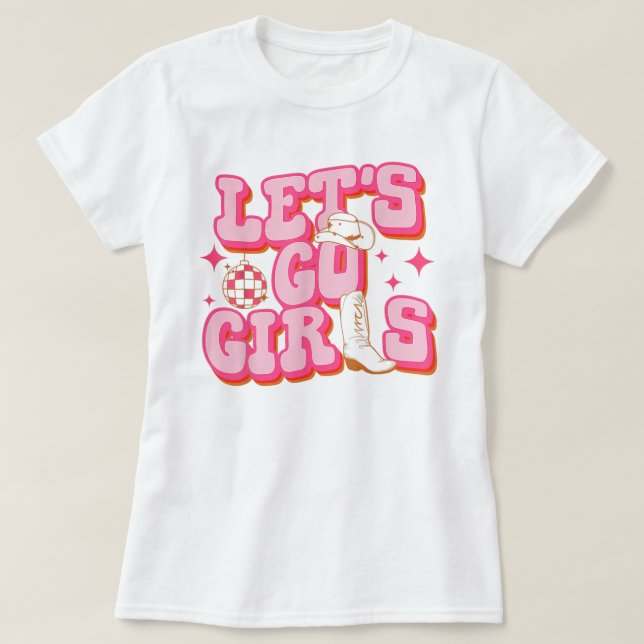 T-shirt Allez les filles fille Casquette Bottes Bacheloret (Design devant)