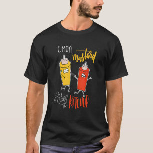 T-shirt Allez Moutarde Tu Dois Ketchup Rattraper Nourritur