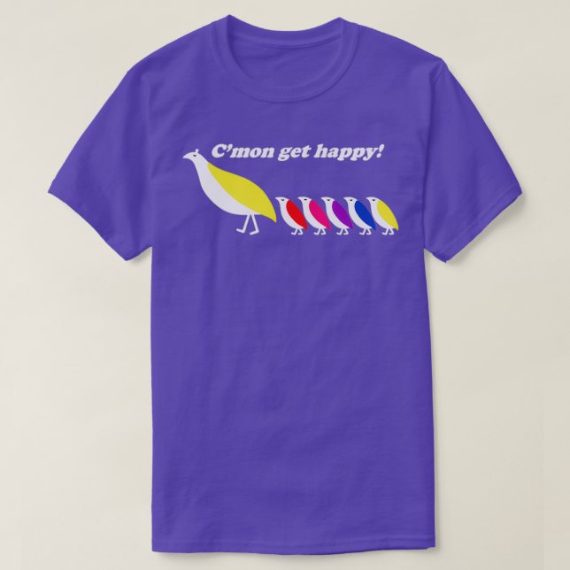 T-shirt Allez, soyez heureux (2) (Design devant)