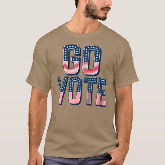 T-shirt Allez Voter Drapeau Patriotique Art Élection Améri