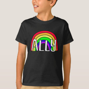 T-shirt Alliance LGBTQIA+   drapeau arc-en-ciel