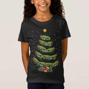 T-Shirt Alligator Amant Noël Alligator Arbre de Noël