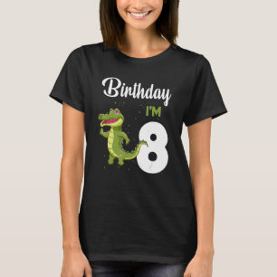 T-shirt Alligator Anniversaire 8 ans Lapin Enfants Filles