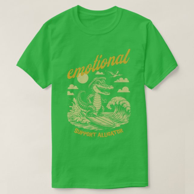 T-shirt Alligator de support émotionnel (Design devant)