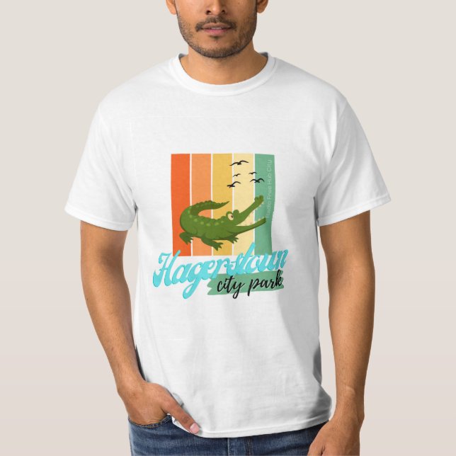 T-shirt Alligator du parc municipal de Hagerstown (Devant)