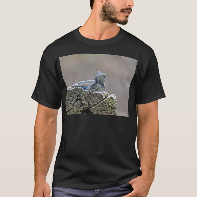 T-shirt Alligator du ventre bleu Lizard (Devant)