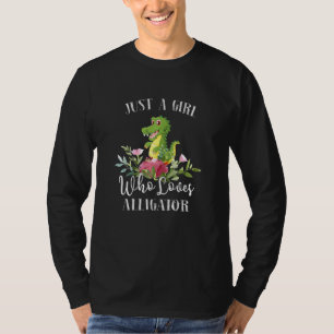 T-shirt Alligator Femme Juste Une Fille Qui Aime Alligator