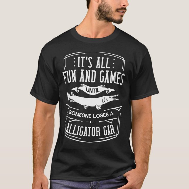 T-shirt Alligator Gar Fish Gift Pêcheur (Devant)