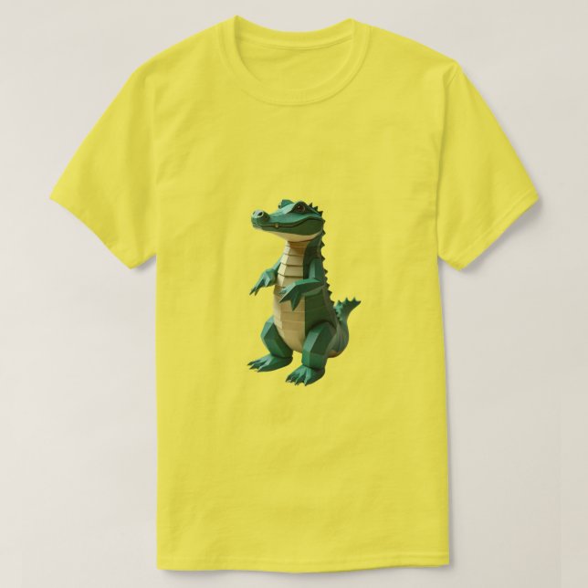 T-shirt Alligator géométrique (Design devant)