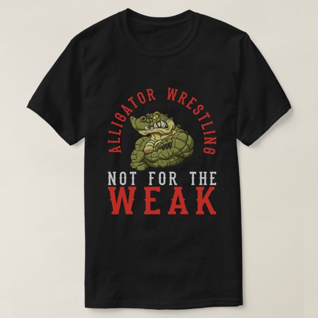 T-shirt Alligator Lutte de l'alligator de lutte de l'allig (Design devant)