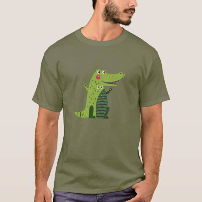 T-Shirt Alligator Marche Cute (Devant)