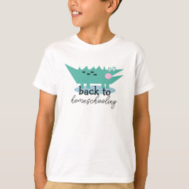 T-shirt Alligator Retour à l'école à domicile Premier jour
