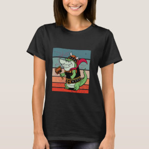 T-shirt Alligator viking dessin animé amusant marteau de g