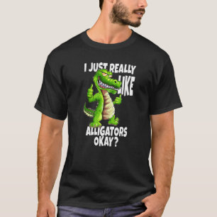T-shirt Alligators Crocodiles J'Aime Vraiment Les Alligato