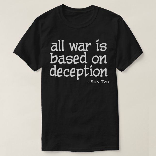T-shirt Allis basé sur la tromperie Sun Tzu (Design devant)