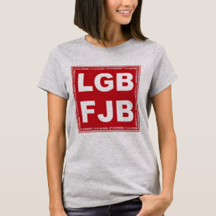 T-shirt Allons Brandon ! F**k Joe Biden LGB FJB