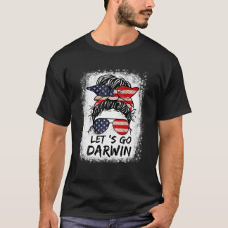 T-shirt Allons Darwin Messy Bun Laissons aller Darwin Femm