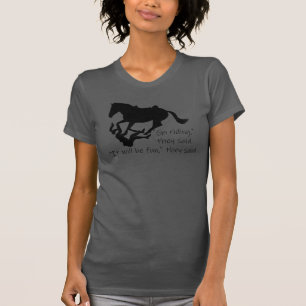 T-shirt Allons faire de l'équitation amusante de Chevaux