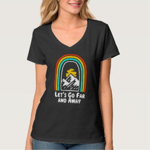 T-shirt Allons loin Camping Randonnée Camper Hiker