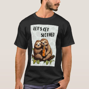 T-shirt Allons nous enivrer de paresse Fête d'amis amateur