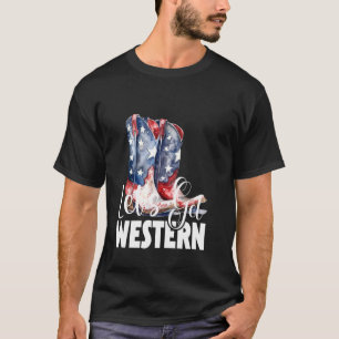 T-shirt Allons prendre un cow-boy américain de l'Ouest