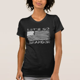 T-shirt Allons voir Brandon Funny Patriotic American Flag