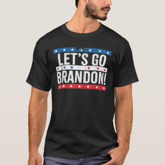 T-shirt Allons-y Brandon Couleurs du drapeau américain Vin