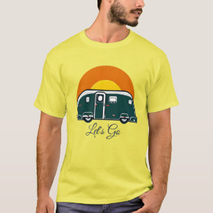 T-shirt Allons-y ! Camionnette rétro RV amusante 