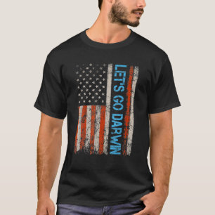 T-shirt Allons-y Darwin Sarcastic dit USA Flag Allons-y