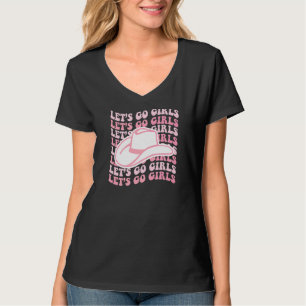 T-shirt Allons-y Filles Nashville Bachelorette Cowgirl ros