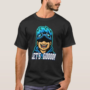 T-shirt Allons-y, Gamer dit Joueur Vidéo de l'enfant crier