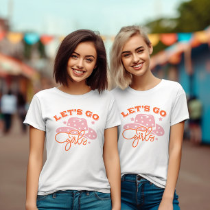 T-shirt Allons-y les Filles Chapeau de Cowboy Enterrement 
