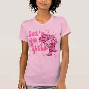 T-shirt Allons-y les filles Cowgirl disco Enterrement de v