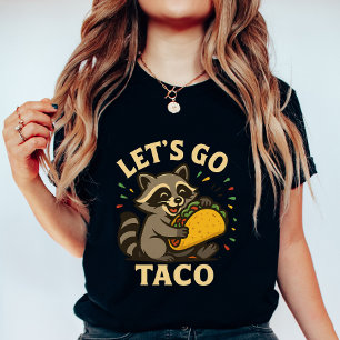 T-shirt Allons-y Taco Raton; Nourriture mignonne et amusan