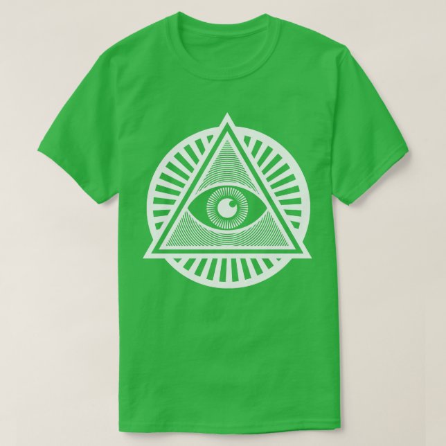 T-shirt AllSeeing Illuminati EyeWhite Version (Design devant)