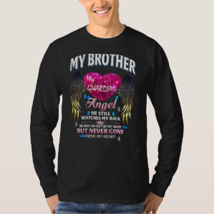 T-shirt Allumer Mon Frère Mon Ange Gardien Il Regarde Touj