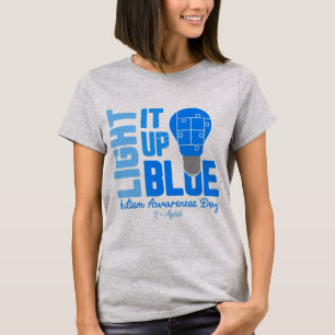 T-shirt Allumez-Le Chemise Sensibilisation sur l'autisme B