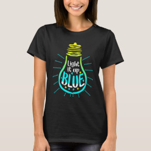 T-shirt Allumez-le en bleu pour la sensibilisation à l'aut