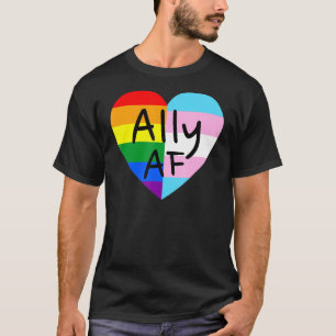 T-shirt Ally Af Lgbtq Drapeau Gay pride Égalité Trans Lesb