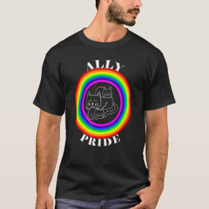 T-shirt Ally Pride LGBTQ Égalité Rainbow Lesbian Gay Tran