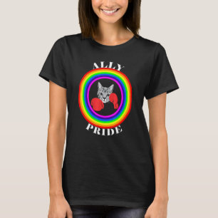T-shirt Ally Pride LGBTQ Égalité Rainbow Lesbian Gay Tran