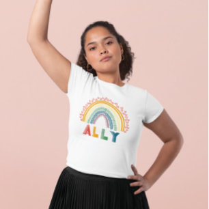 T-shirt Ally Rainbow Shirt